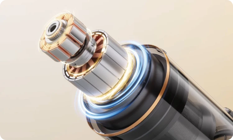 400-W-Hocheffizienzmotor für gleichmäßige, kraftvolle Reinigung