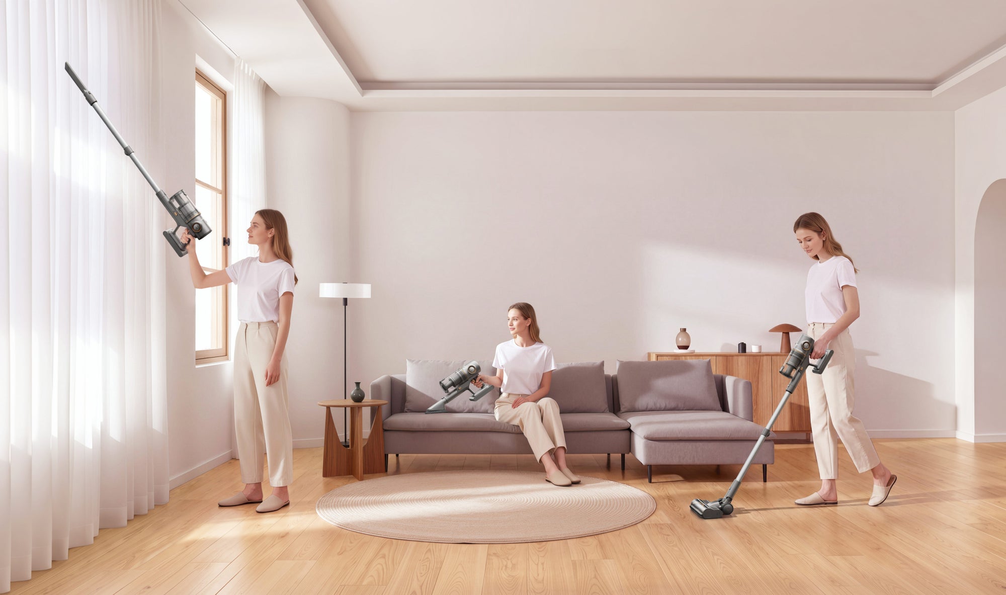 Teleskoprohr und 3-in-1-Aufbewahrung